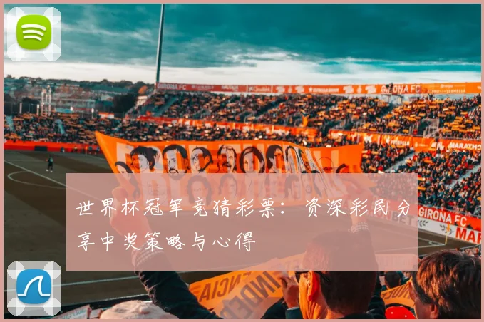 世界杯冠军竞猜彩票:资深彩民分享中奖策略与心得